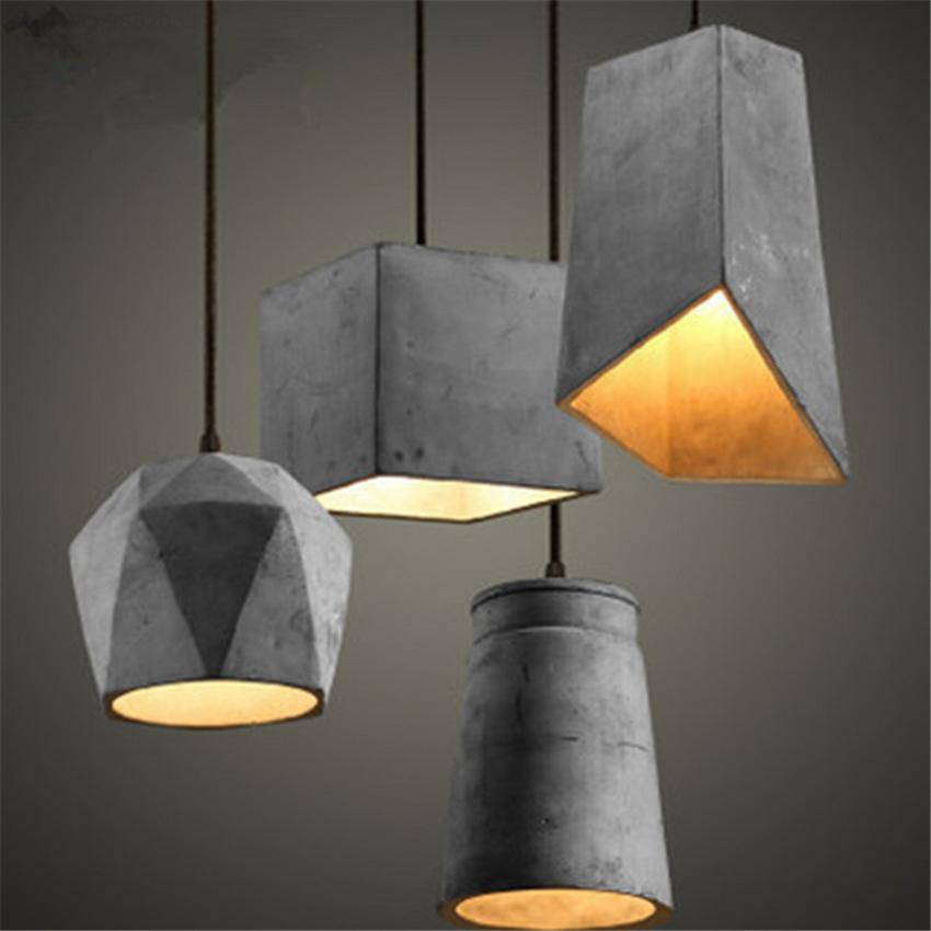 Suspension en ciment style Vintage (différentes formes) - vue 2 sur 6