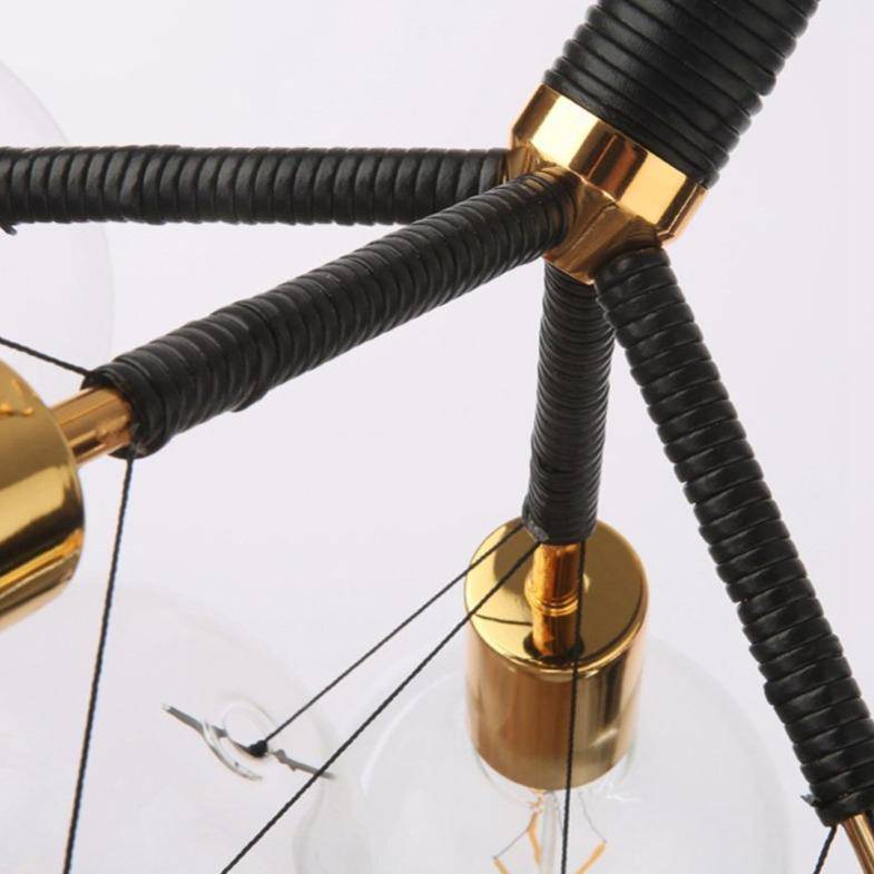 Lustre design avec bulles en verre Modern - vue 9 sur 11