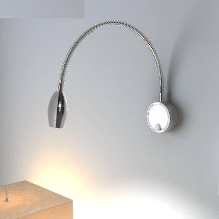 Applique murale à LED chromé à bras articulé - vue 3 sur 4