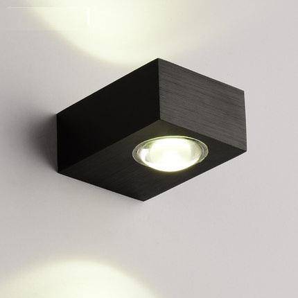 Applique murale à LED carré Noir - vue 4 sur 3