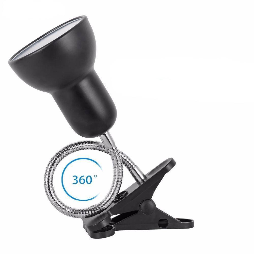 Lampe à pince LED ajustable pour lire (noir ou blanc) - vue 3 sur 3