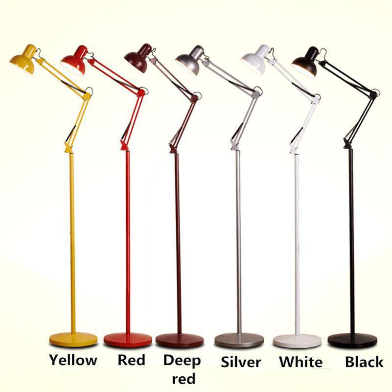 Lampadaire sur pied avec bras articulé couleurs - vue 5 sur 6