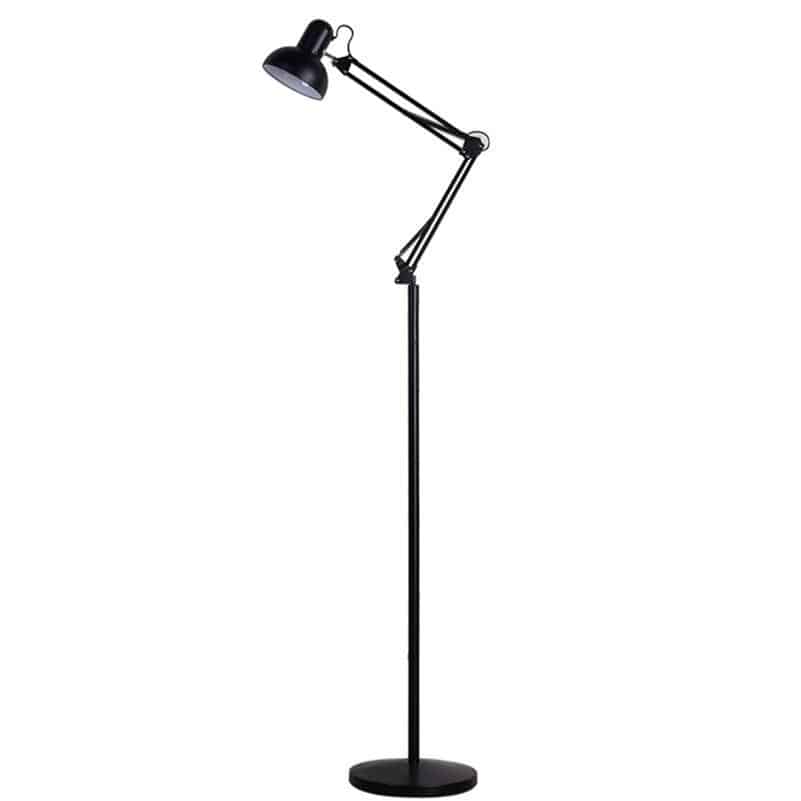 Lampadaire sur pied avec bras articulé couleurs - vue 4 sur 6