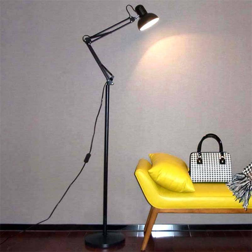 Lampadaire sur pied avec bras articulé couleurs - vue 3 sur 6