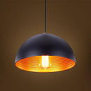 Suspension classic chic demi boule (noir ou blanc)