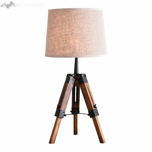 Lampe de chevet avec pied ajustable et abat-jour en tissu - vue 2 sur 2