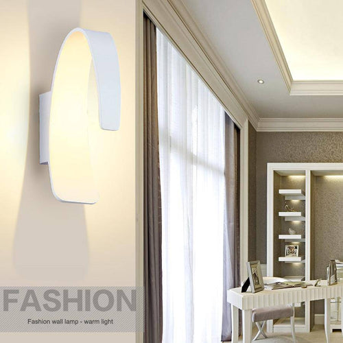 Applique design LED moderne arrondie blanche - vue 2 sur 5