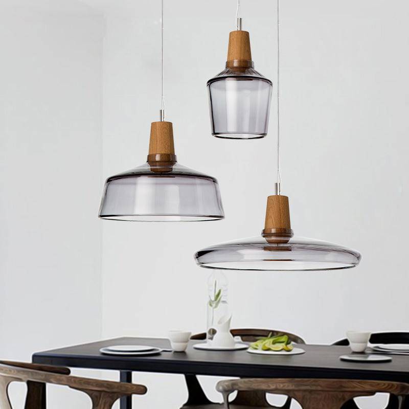 Suspension à LED en verre de différentes formes - vue 3 sur 11