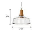 Suspension à LED en verre de différentes formes