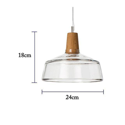 Suspension à LED en verre de différentes formes - vue 9 sur 11