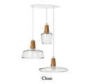 Suspension à LED en verre de différentes formes