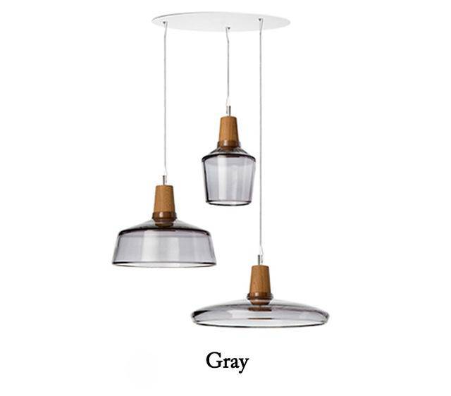Suspension à LED en verre de différentes formes - vue 7 sur 11
