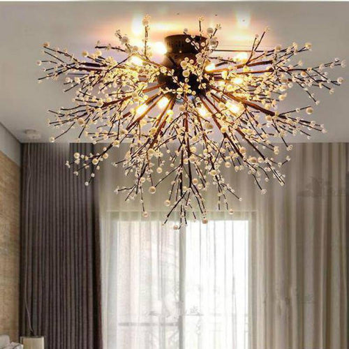 Lustre en cristal en forme de branches d'arbre - vue 3 sur 4