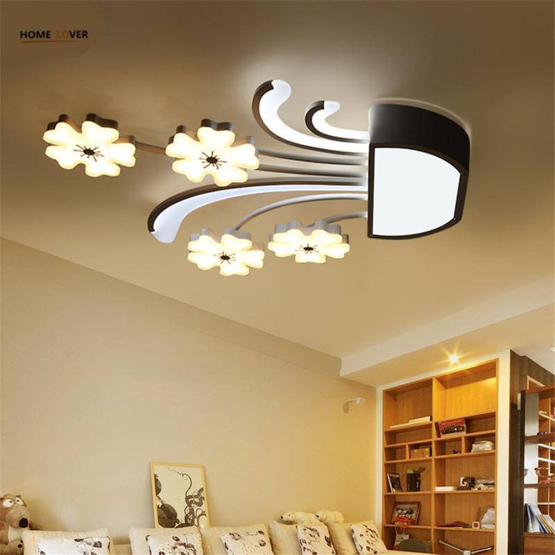 Plafonnier LED en forme de fleurs - vue 1 sur 5