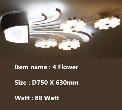 Plafonnier LED en forme de fleurs - vue 6 sur 5