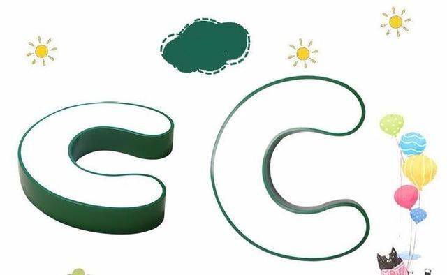 Plafonnier enfant LED en forme de lettres de l'alphabet - vue 5 sur 6