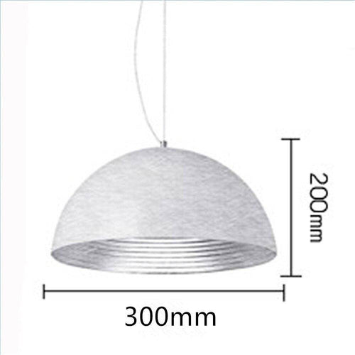 Suspension design à LED avec abat-jour arrondi en métal Loft - vue 5 sur 5