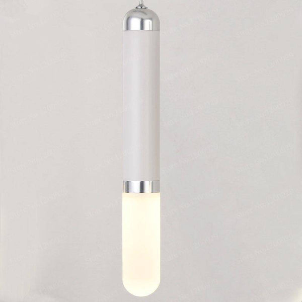Suspension LED design cylindre blancs Vintage