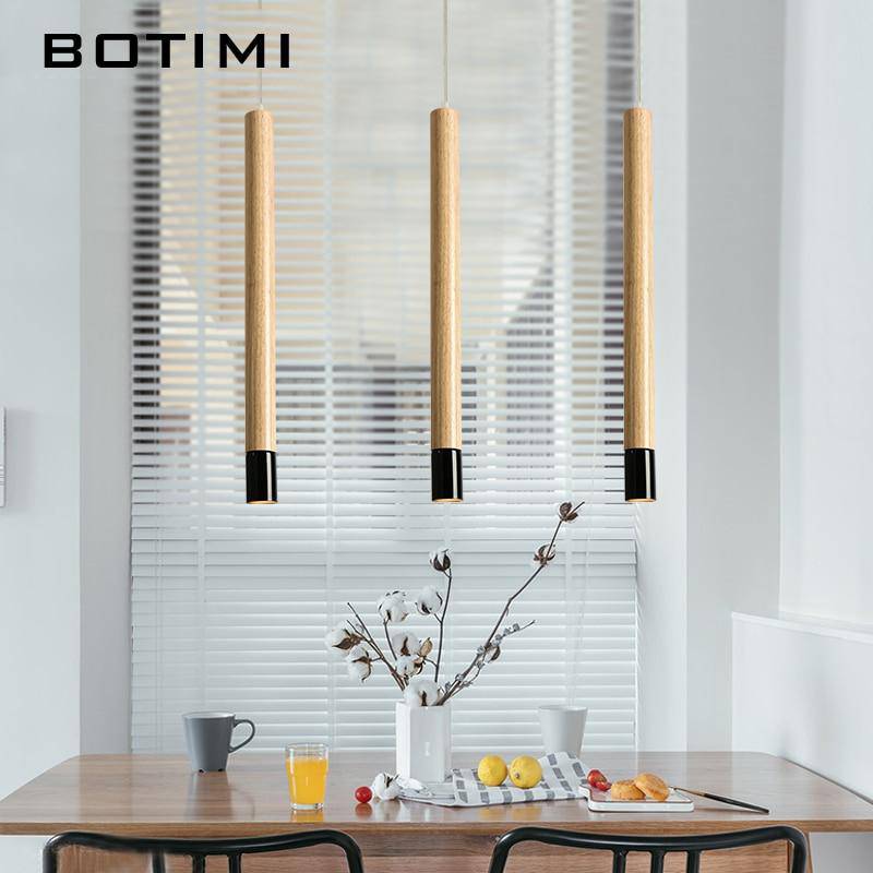 Suspension design tube en bois Botimi - vue 4 sur 8