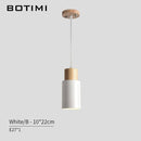Suspension design tube en bois Botimi