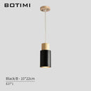 Suspension design tube en bois Botimi