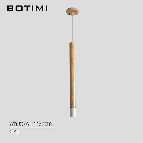 Suspension design tube en bois Botimi - vue 4 sur 8
