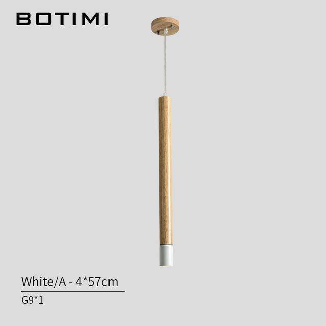 Suspension design tube en bois Botimi - vue 3 sur 8