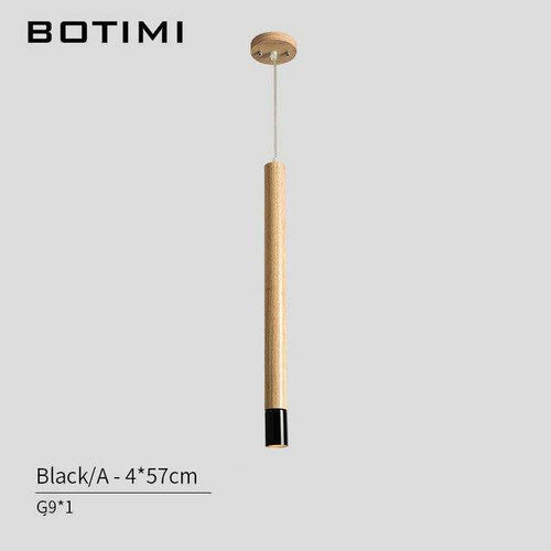 Suspension design tube en bois Botimi - vue 7 sur 8