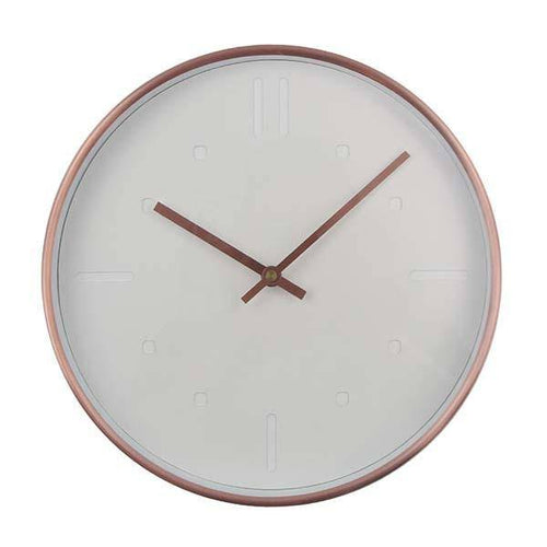 Horloge murale ronde en métal au design sobre 30cm - vue 3 sur 3