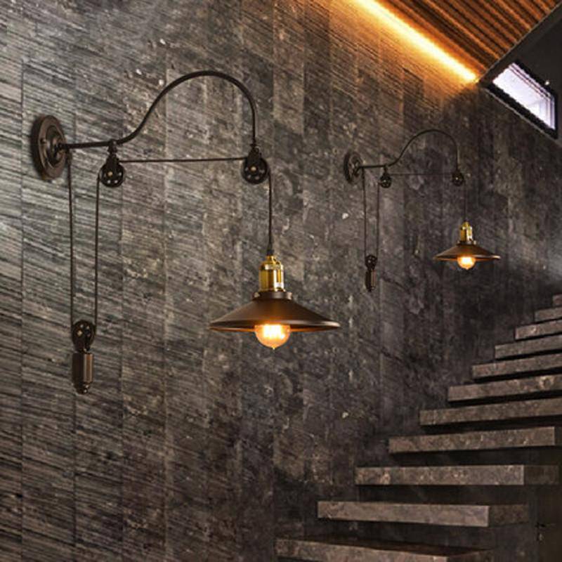Applique murale rustique loft en métal antique - vue 3 sur 6