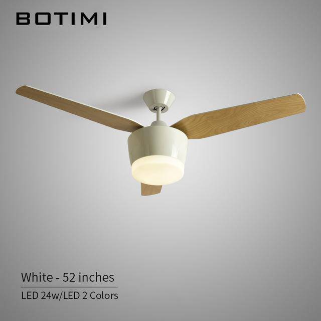 Ventilateur de plafond à lampe LED (noir ou blanc) - vue 3 sur 4