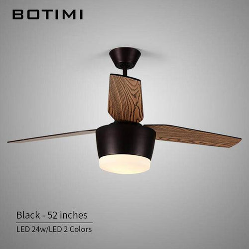 Ventilateur de plafond à lampe LED (noir ou blanc) - vue 5 sur 4