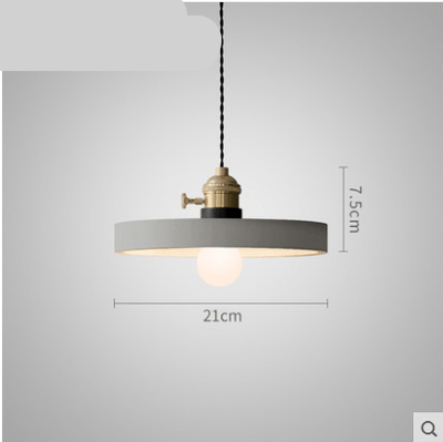 Suspension design LED en ciment de forme - vue 8 sur 8