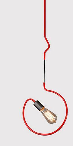 Suspensions design LED en forme géométriques de couleurs - vue 5 sur 9