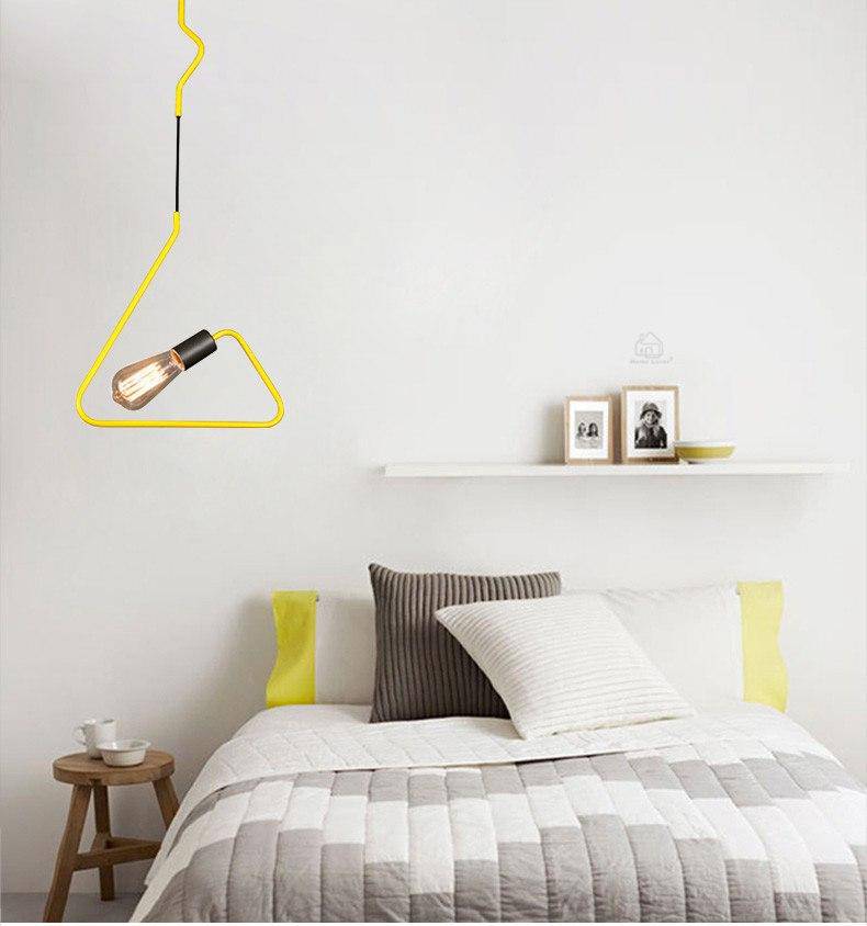Suspensions design LED en forme géométriques de couleurs - vue 9 sur 9