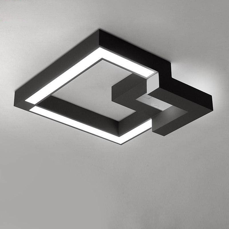Plafonnier LED design 3D en métal - vue 3 sur 7