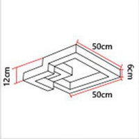 Plafonnier LED design 3D en métal