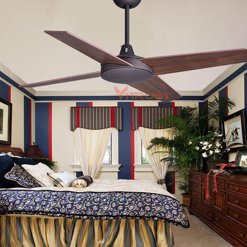 Ventilateur de plafond avec 4 pales en bois Wood - vue 2 sur 4