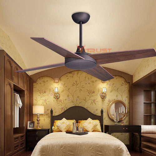 Ventilateur de plafond avec 4 pales en bois Wood - vue 4 sur 4