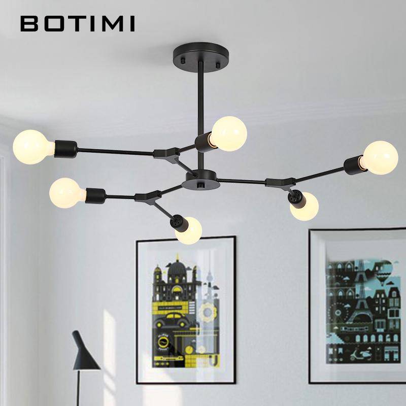 Lustre design à LED avec branches noires Pendente - vue 6 sur 6