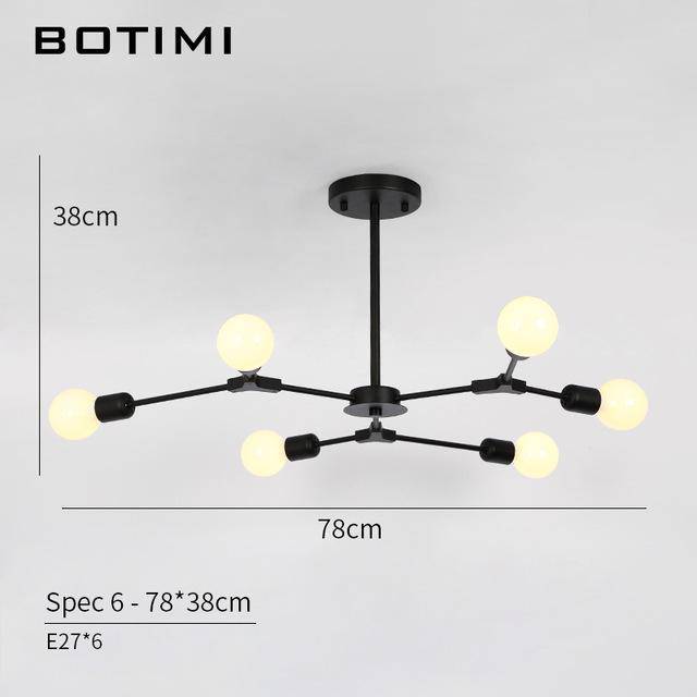 Lustre design à LED avec branches noires Pendente - vue 5 sur 6