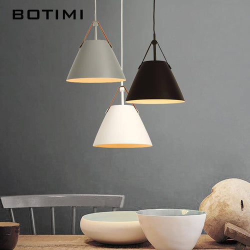 Suspension design LED en métal et tissu Botimi - vue 6 sur 13