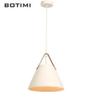 Suspension design LED en métal et tissu Botimi