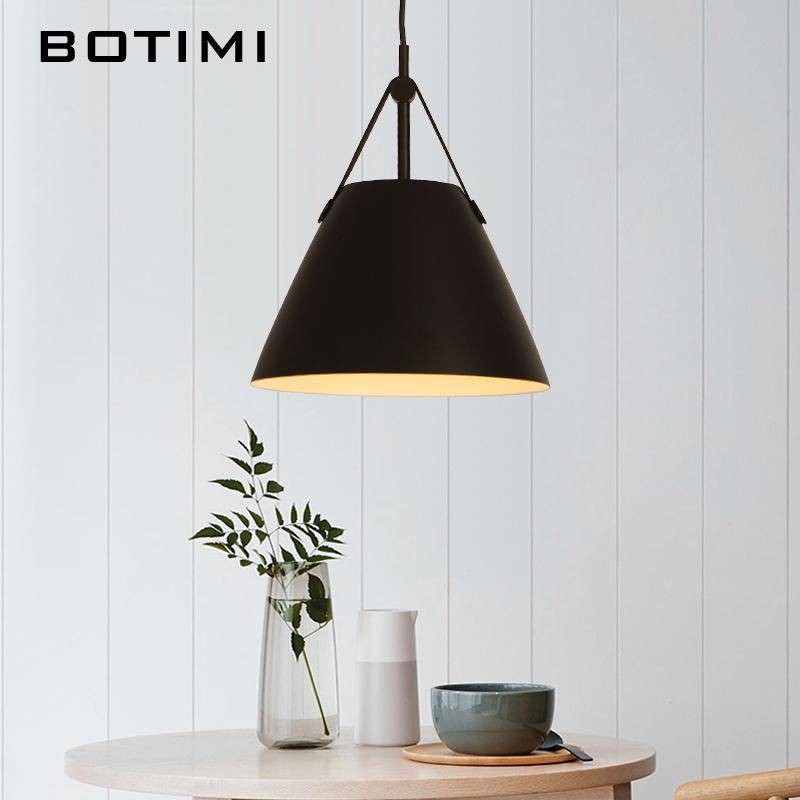 Suspension design LED en métal et tissu Botimi - vue 4 sur 13