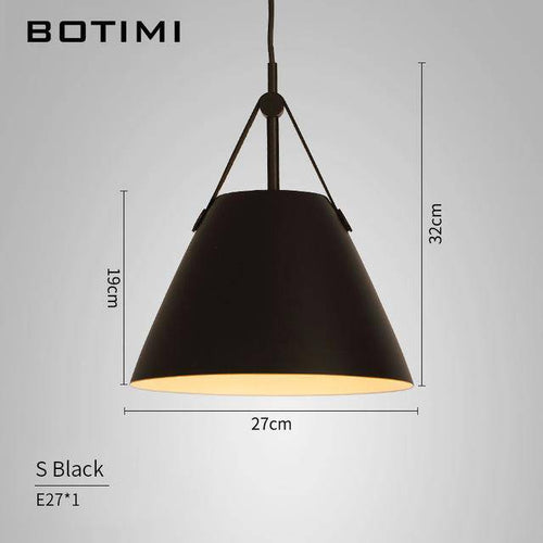 Suspension design LED en métal et tissu Botimi - vue 7 sur 13