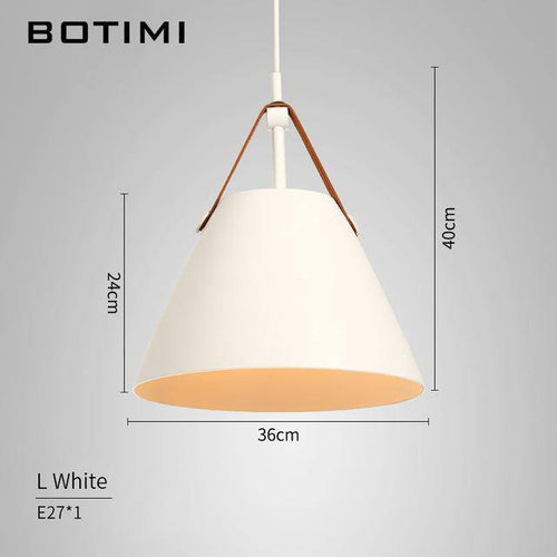 Suspension design LED en métal et tissu Botimi - vue 12 sur 13