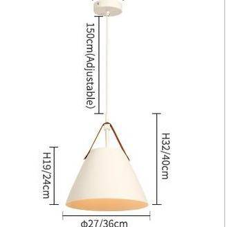 Suspension design LED en métal et tissu Botimi - vue 14 sur 13