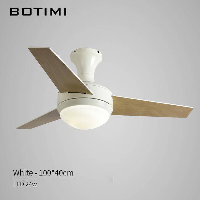 Ventilateur de plafond LED Cooling (base noire ou blanche) - vue 4 sur 4