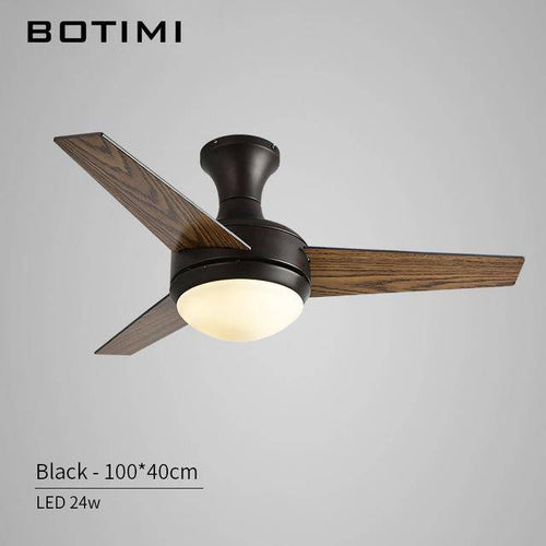Ventilateur de plafond LED Cooling (base noire ou blanche) - vue 4 sur 4