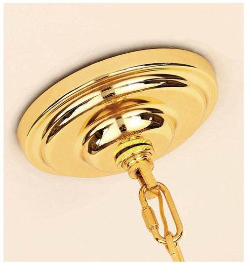 Lustre design anneaux doré à LED Tornado - vue 9 sur 9